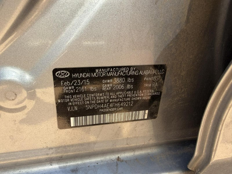 Used Air Cleaner Assembly fits: 2015 Hyundai Elantra 1.8L Sdn Canada e