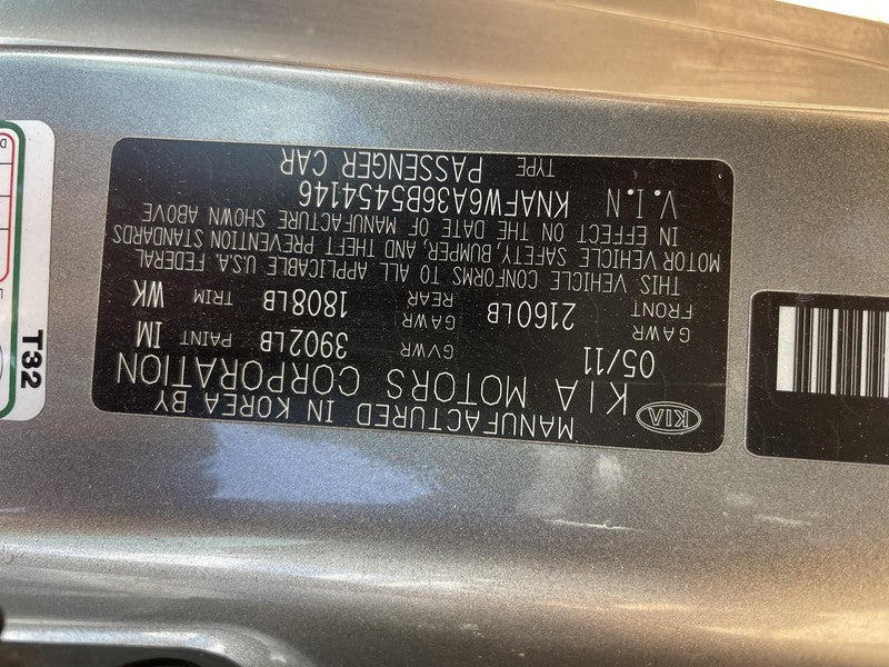 Used Alternator fits: 2011 Kia Forte 2.4L from 1/1/08 Grade A