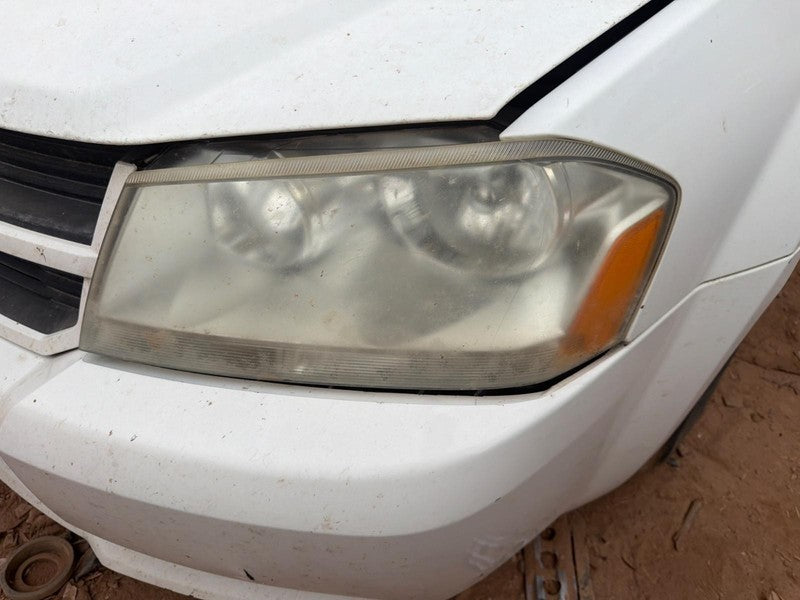 Used Left Headlight Assembly fits: 2008 Dodge Avenger chrome accent he