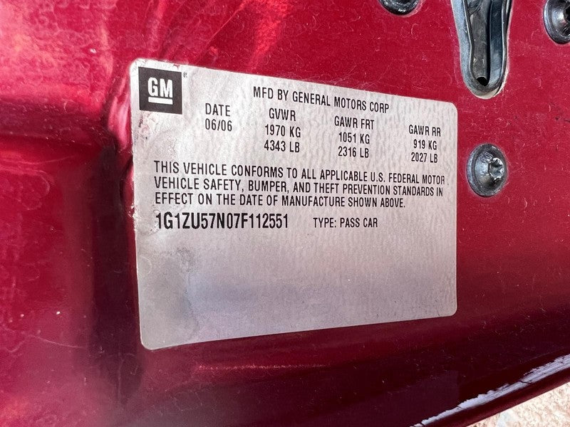 Used Engine Complete Assembly fits: 2007 Chevrolet Malibu 3.5L VIN N 8