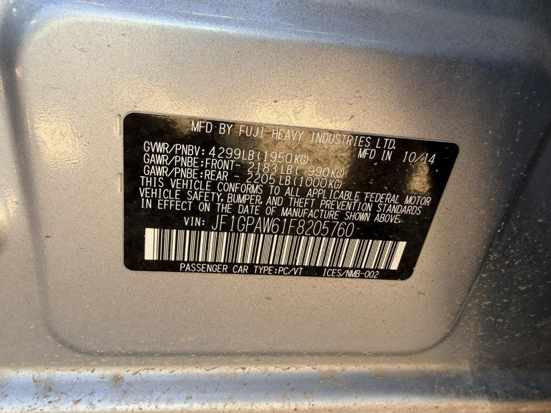 Used ABS Pump and Motor Assembly fits: 2015 Subaru Impreza Pump 2.0L w