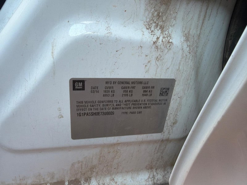 Used ABS Hydraulic Assembly fits: 2014 Chevrolet Cruze brake opt J67 G