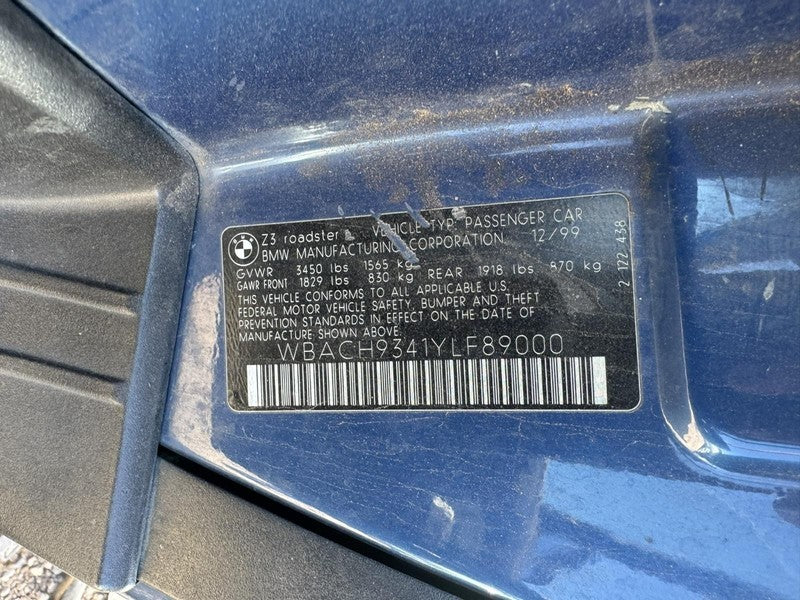 Used Engine Control Module (ECM) fits: 2000 Bmw Z3 Electronic Control 