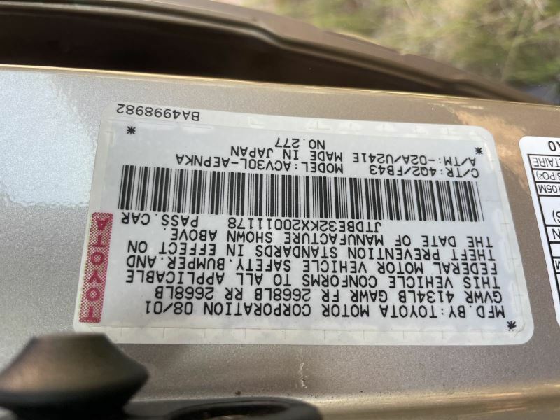 Alternator 4 Cylinder 80 Amp Fits 02-03 CAMRY 449140
