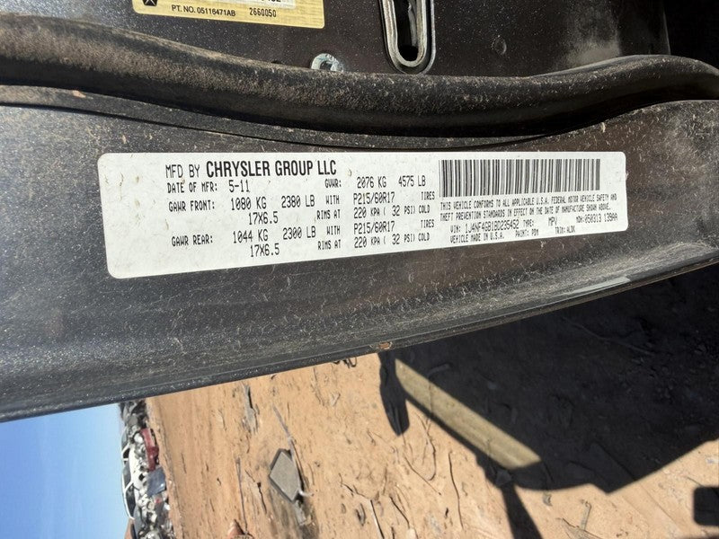 Used Engine Complete Assembly fits: 2011 Jeep Patriot 2.4L VIN B 8th d