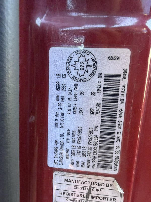 Used ABS Pump and Motor Assembly fits: 1999 Dodge 1500 PICKUP Assembly