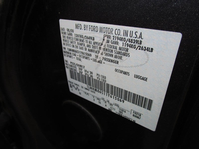 Used Alternator fits: 2001 Lincoln LS 6 cylinder 110 amp AT Grade C