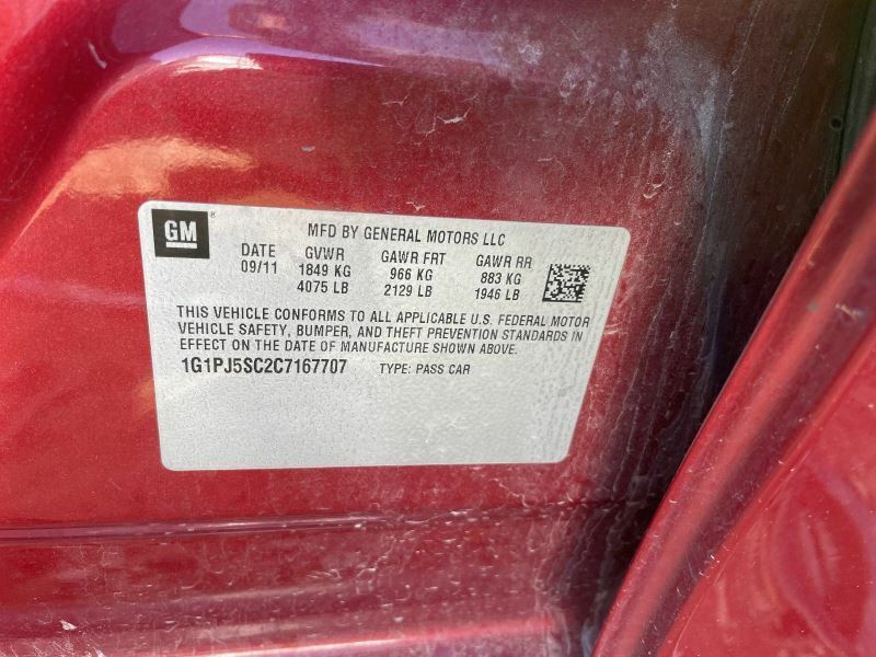 Alternator VIN P 4th Digit Limited Fits 12-16 CRUZE 434319