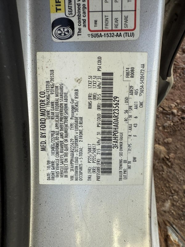 Used Engine Control Module (ECM) fits: 2010 Ford Fusion Electronic Con