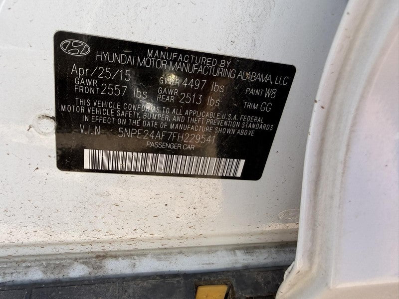 Used Air Cleaner Assembly fits: 2015 Hyundai Sonata 2.4L VIN F 8th dig