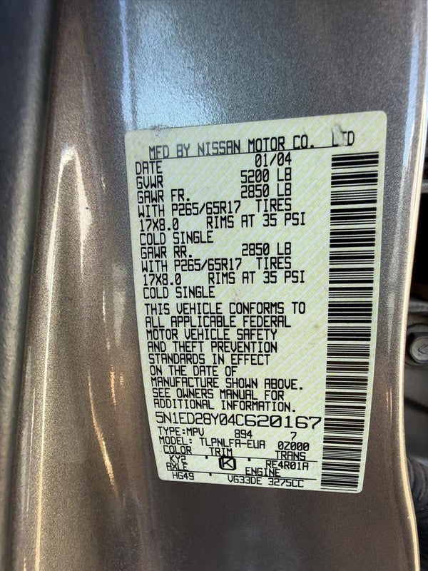 Used ABS Pump and Motor Assembly fits: 2004 Nissan Xterra Assembly 4x4