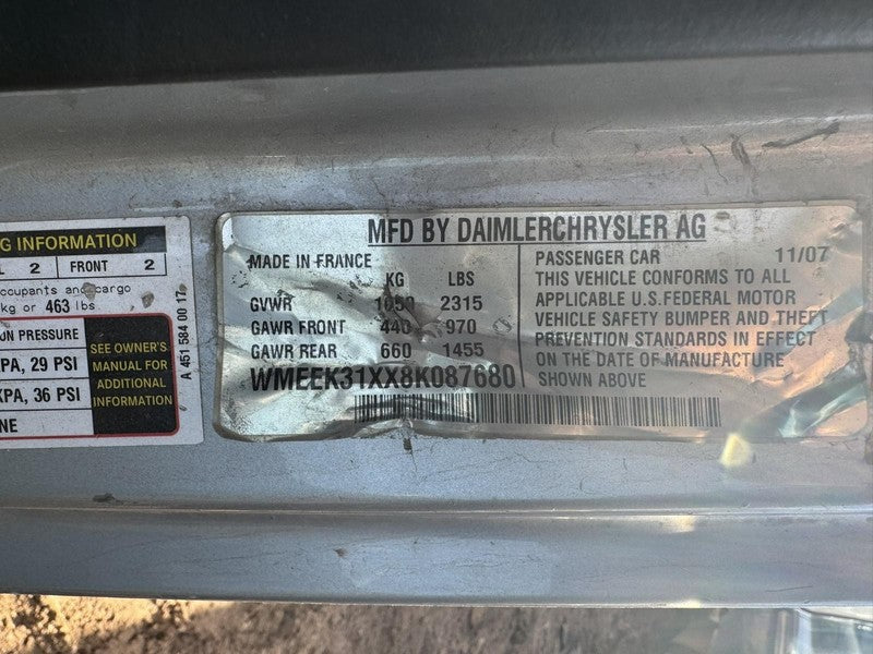 2008 - 2015 Smart Smart Automatic Transmission