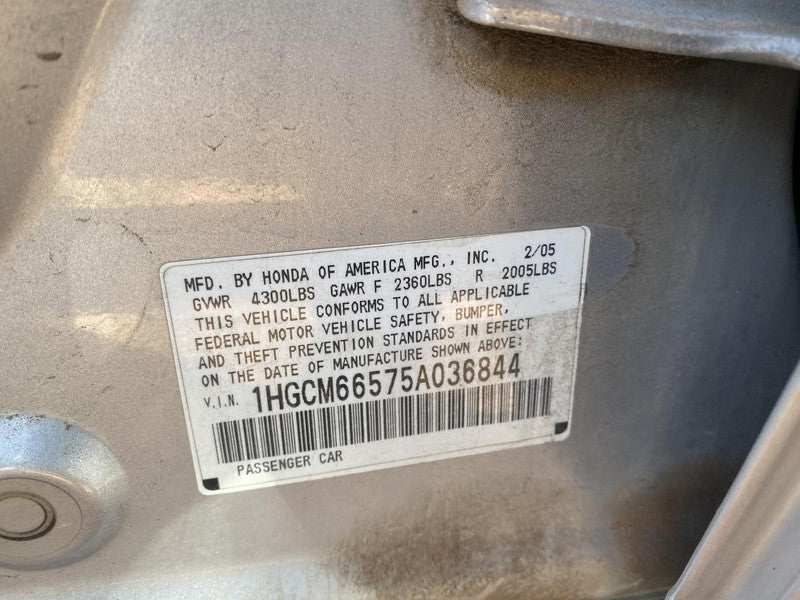 Used A/C Compressor fits: 2005 Honda Accord 3.0L VIN M 5th digit Grade