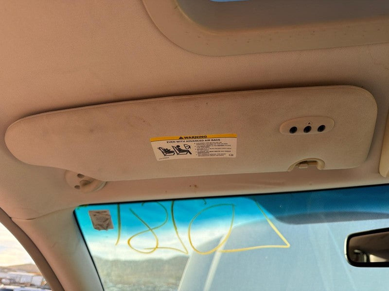 Used Left Sun Visor fits: 2008 Dodge Caravan w/illumination L. w/garag