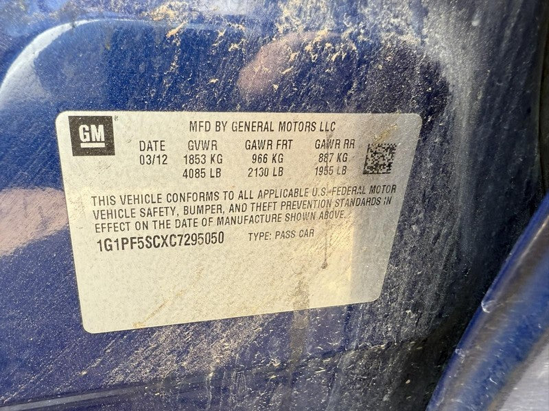 Used A/C Compressor fits: 2012 Chevrolet Cruze 1.4 Grade A