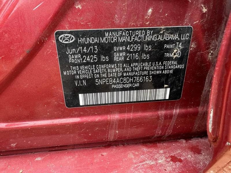 Used Automatic Transmission Assembly fits: 2013 Hyundai Sonata AT 2.4L
