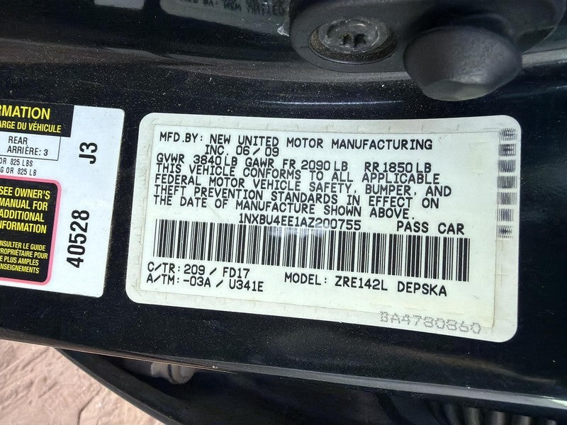 Used Alternator fits: 2010 Toyota Corolla 1.8L 2ZRFE engine Grade A