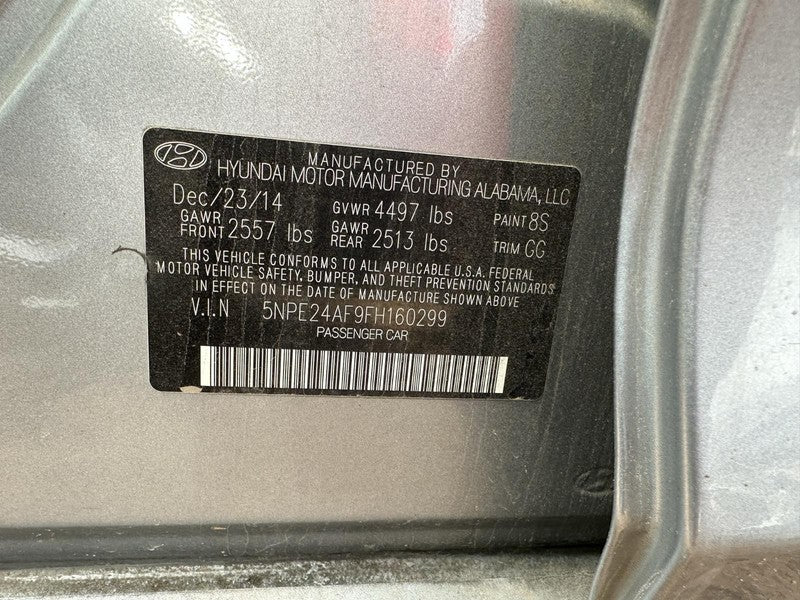 Used Automatic Transmission Assembly fits: 2015 Hyundai Sonata AT 2.4L