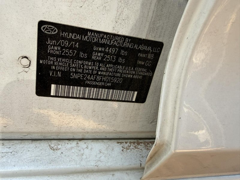 Used Air Cleaner Assembly fits: 2015 Hyundai Sonata 2.4L VIN F 8th dig