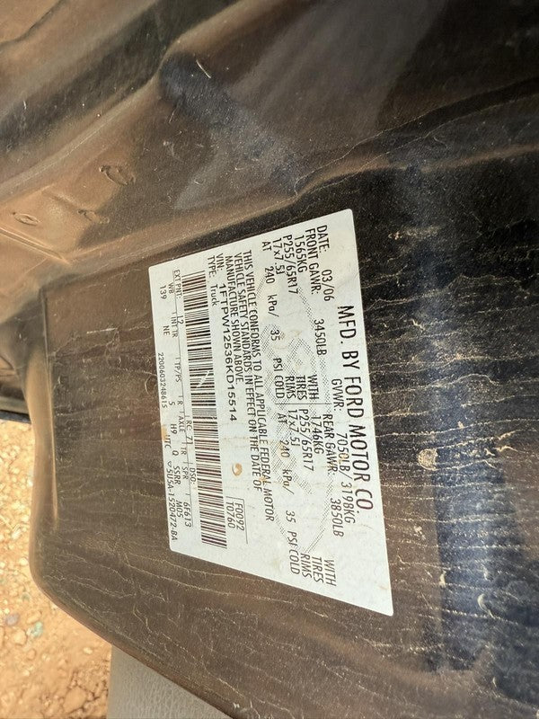 Used Automatic Transmission Assembly fits: 2006 Ford F150 PICKUP AT 8-