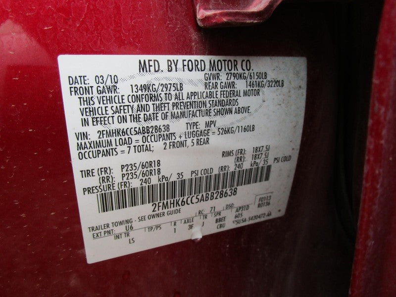 Used Automatic Transmission Assembly fits: 2010 Ford Flex AT 6 Speed 3