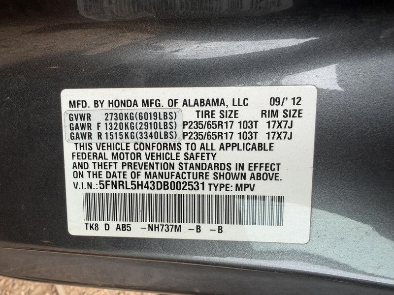Used ABS Modulator fits: 2013 Honda Odyssey Modulator Assembly vehicle