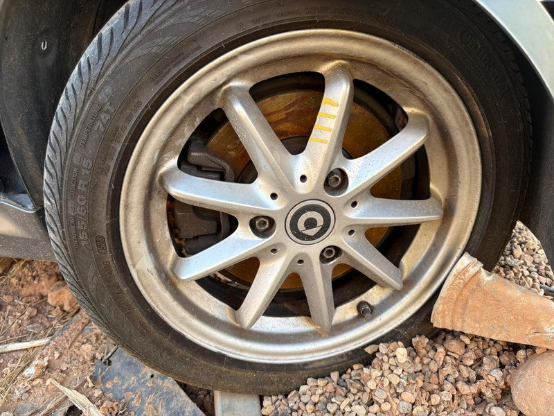 Used Front Wheel fits: 2015 Smart  15x4-1/2 front alloy 9 spoke Front 