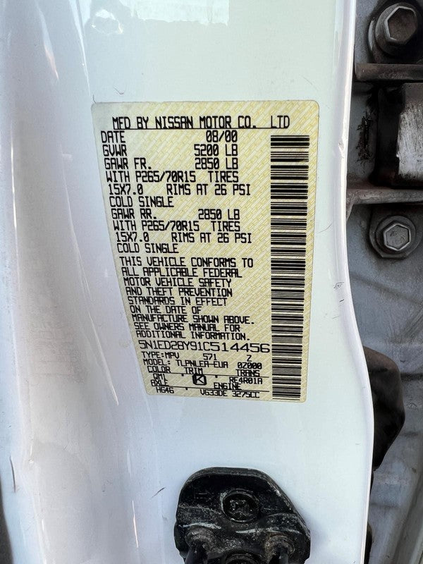 Used Transfer Case Assembly fits: 2001 Nissan Xterra 6 cylinder AT thr