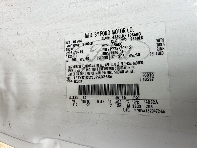 Used ABS Pump and Motor Assembly fits: 2005 Ford Ranger Assembly 4 whe