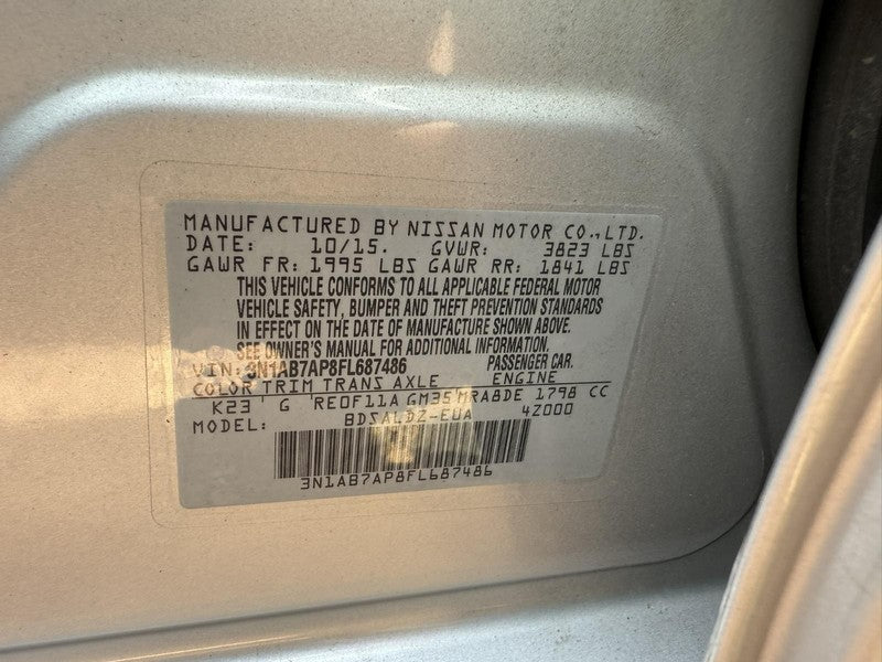 Used Air Cleaner Assembly fits: 2015 Nissan Sentra 1.8 Grade A