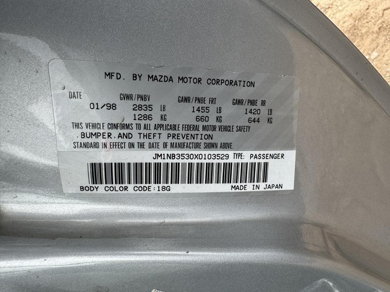 Used Engine Control Module (ECM) fits: 1999 Mazda MX-5 MIATA Electroni