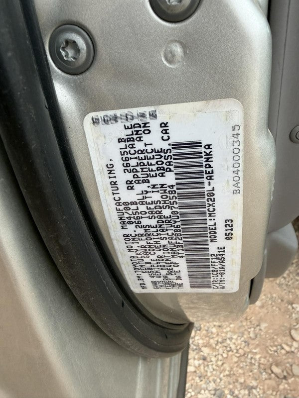 Used Engine Complete Assembly fits: 2000 Toyota Avalon 3.0L VIN F 5th 