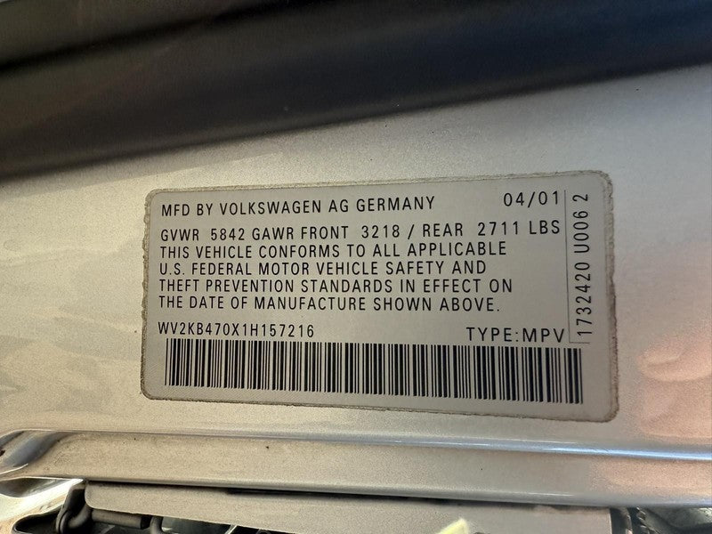 Used A/C Compressor fits: 2001 Volkswagen Eurovan engine ID AXK Grade 