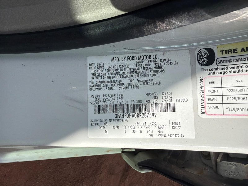 Used ABS Control Module fits: 2011 Ford Fusion ABS 3.0L FWD Grade A