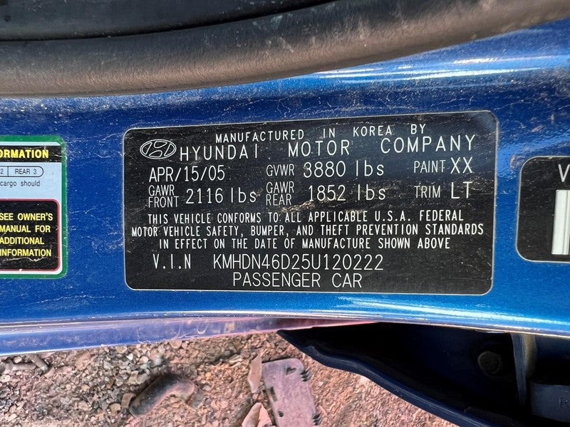 Used Wheel fits: 2005 Hyundai Elantra 15x5-1/2 steel Grade A