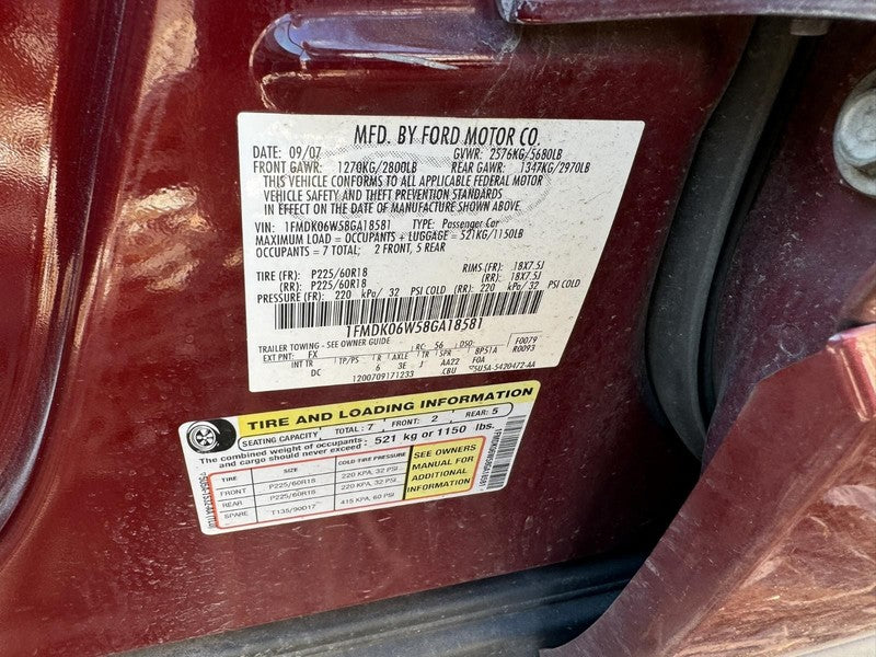 Used Automatic Transmission Assembly fits: 2008 Ford Taurus x AT 6 Spe