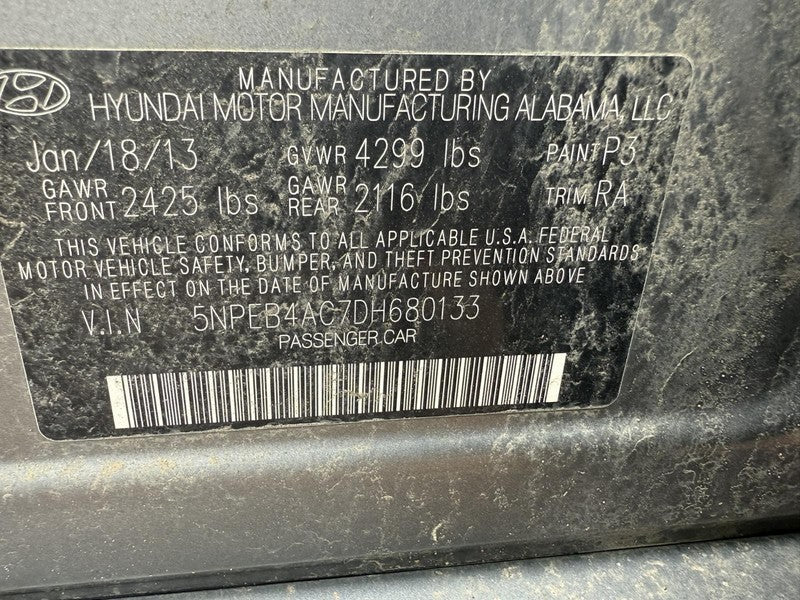 Used Air Cleaner Assembly fits: 2013 Hyundai Sonata 2.4L VIN C 8th dig