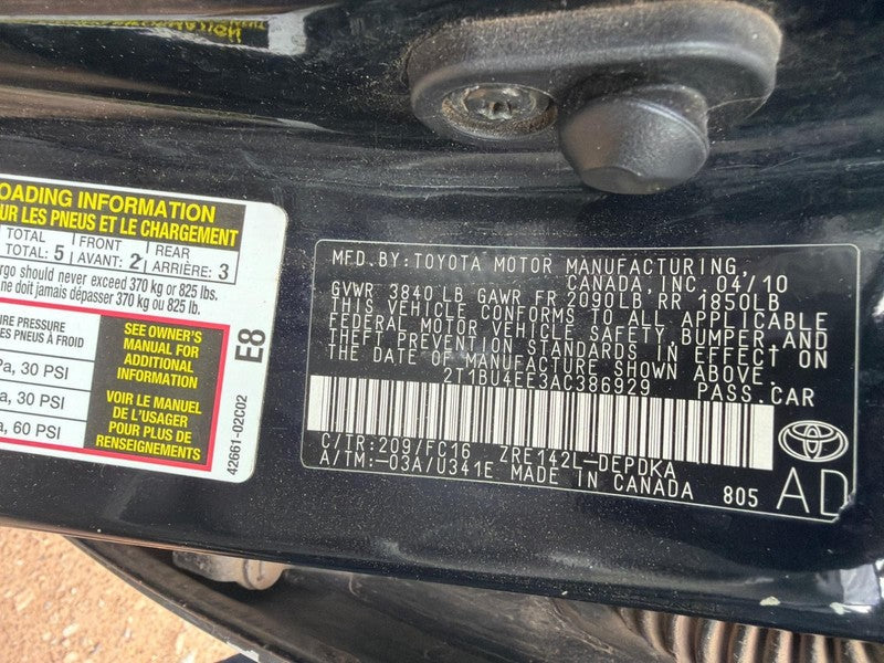 Used Alternator fits: 2010 Toyota Corolla 1.8L 2ZRFE engine Grade A
