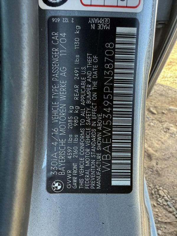 Used Engine Complete Assembly fits: 2005 Bmw 330I 3.0L Xi AWD Grade C
