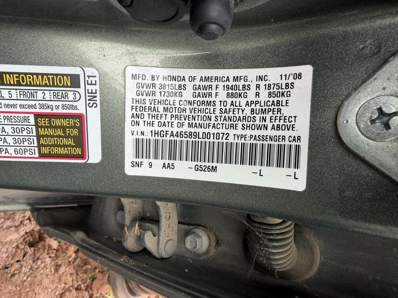 Used ABS Modulator fits: 2009 Honda Civic Modulator Assembly Cpe 1.8L 