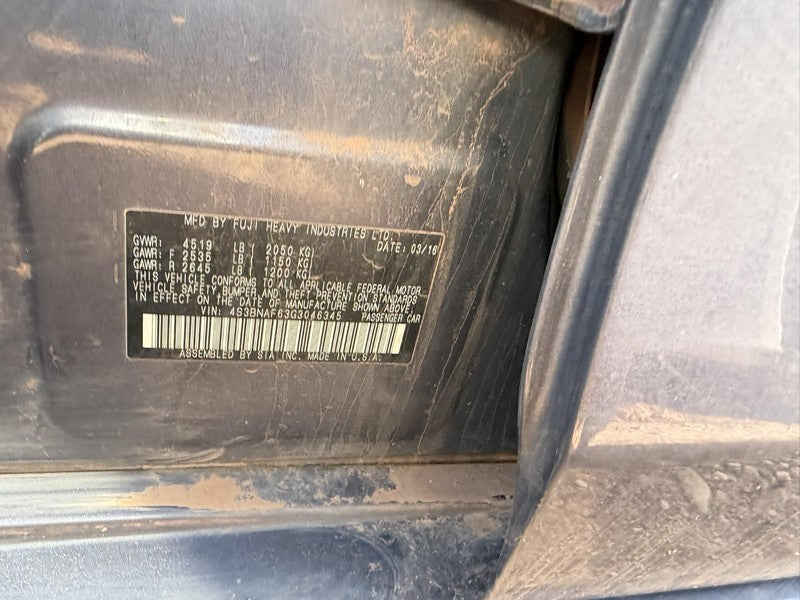 Used Alternator fits: 2016 Subaru Legacy 2.5 Grade C