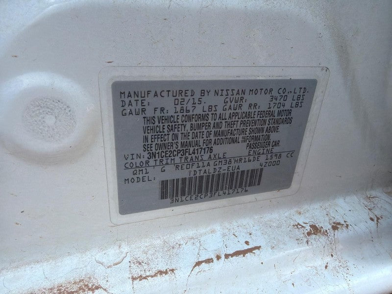 Used A/C Compressor fits: 2015 Nissan Versa 1.6L Htbk Note thru 9/13 G