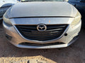 Used Front Bumper Assembly Front fits: 2016 Mazda 3 gloss black finish