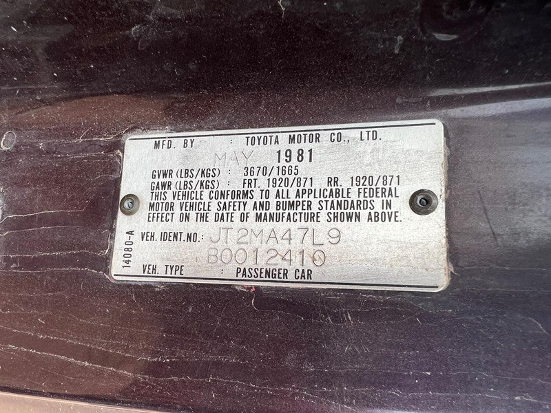 1981 Toyota Celica Automatic Transmission