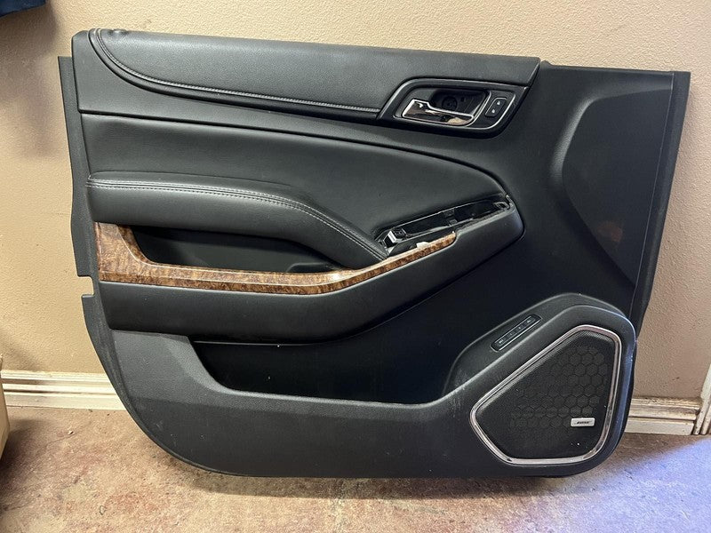 Used Front Left Door Interior Trim Panel fits: 2017 Chevrolet Suburban