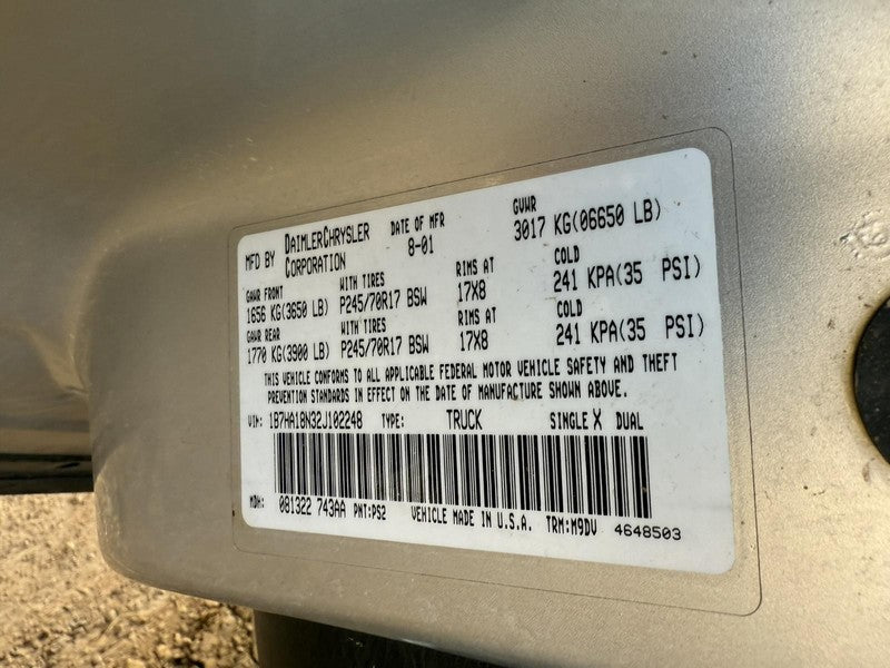 Used ABS Pump and Motor Assembly fits: 2002 Dodge 1500 PICKUP Assembly