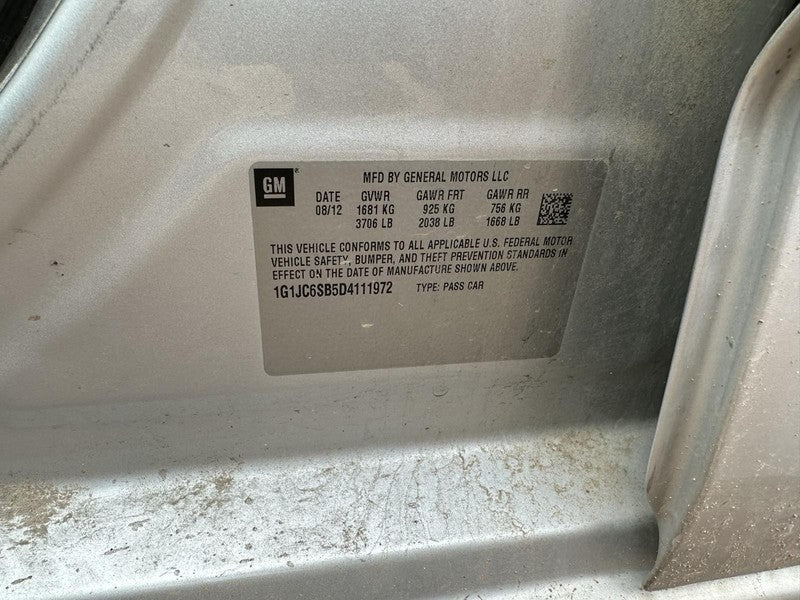 Used Automatic Transmission Assembly fits: 2013 Chevrolet Sonic AT 1.4