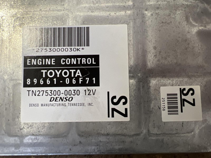 2007 TOYOTA SOLARA ECM ID#: 89661-06F71