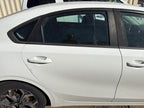 Used Rear Right Door Assembly Rear Side fits: 2019 Kia Forte Sedan Rea