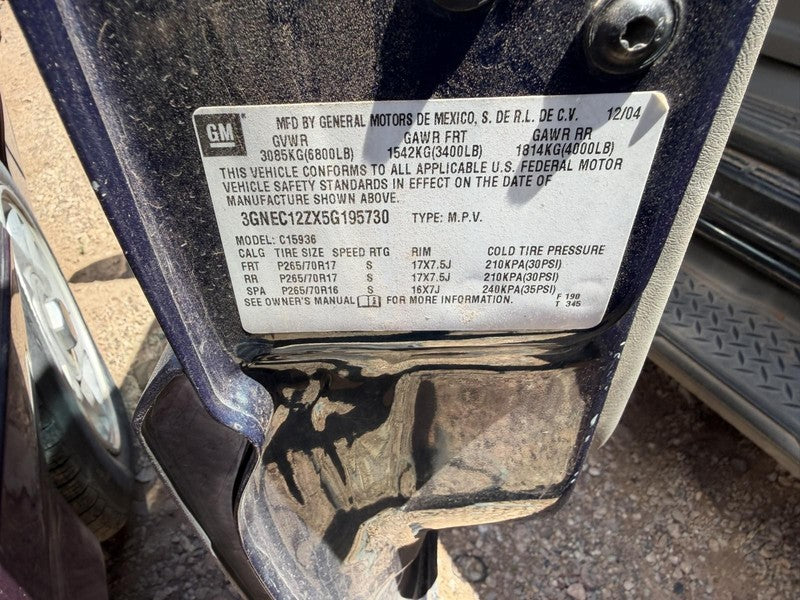Used Alternator fits: 2005 Chevrolet Avalanche 1500 w/o hybrid option 